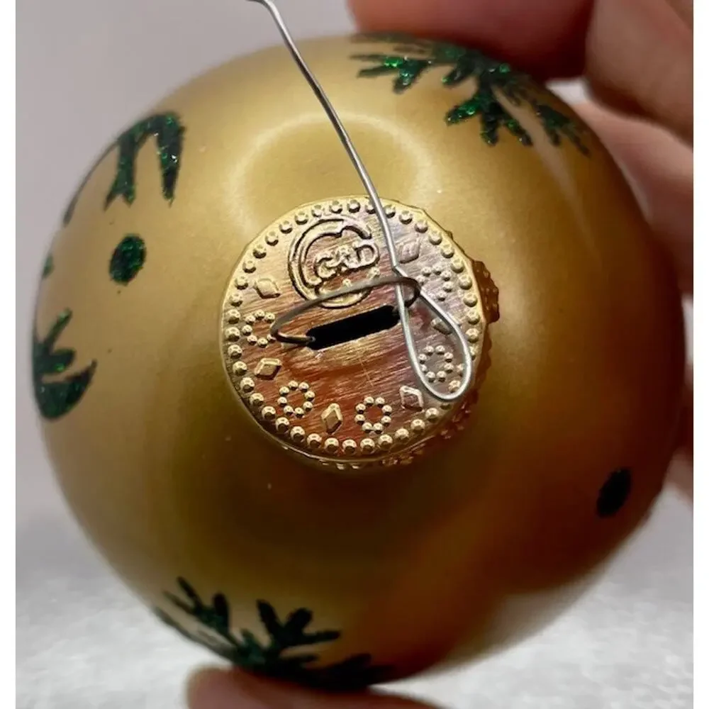 Vintage Christmas Hand Paint Ornaments Lot of 8